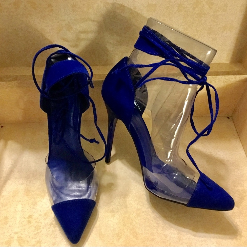 Charlotte Russe - Cobalt Blue Suede Shoe - 7